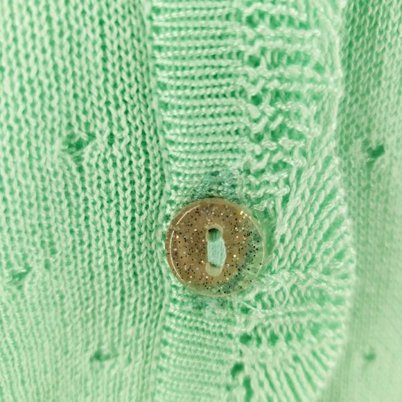 Bundle NWT Short Sleeve Top Blouse Cardigan Teal Green and Yellow S / M / L - Picture 12 of 16